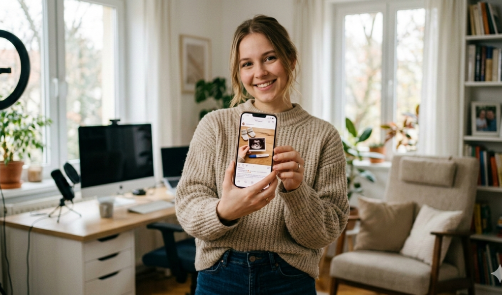 influenszer bejelenti, hogy terhes